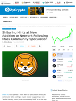 Shiba Inu Hints at New Addition to Network Following Mass Community Speculation ⋆ ZyCrypto