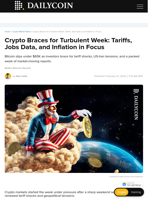 Crypto Braces for Turbulent Week: Tariffs, Jobs Data, and Inflation in Focus - DailyCoin