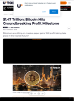 $1.47 Trillion: Bitcoin Hits Groundbreaking Profit Milestone