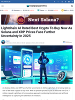 Lightchain AI Rated Best Crypto To Buy Now As Solana and XRP Prices Face Further Uncertainty In 2025