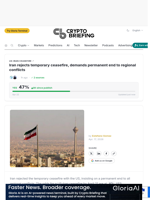 Iran rejects temporary ceasefire, demands permanent end to regional conflicts