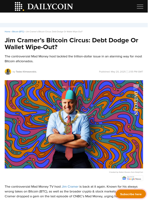 Jim Cramer’s Bitcoin Circus: Debt Dodge Or Wallet Wipe-Out? - DailyCoin