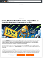Bitcoin (BTC) Price Prediction: Bitcoin Surges to New All-Time High, Bitwise CIO Targets $200K by 2025 - Brave New Coin