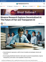 Binance Research Explores Decentralized AI: The Future of Fair and Transparent AI - TheNewsCrypto