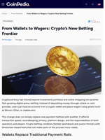 From Wallets to Wagers: Crypto’s New Betting Frontier