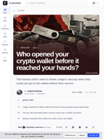 Who opened your crypto wallet before it reached your hands?