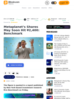 Metaplanet’s Shares May Soon Hit ¥2,400: Benchmark – News Bitcoin News