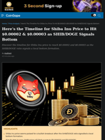 Here’s the Timeline for Shiba Inu Price to Hit $0.00002 & $0.00003 as SHIB/DOGE Signals Bottom