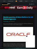 Oracle Launches AI Data Platform for US Federal Agencies - Blockchain.News