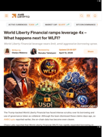 World Liberty Financial ramps leverage 4x – What happens next for WLFI? - AMBCrypto