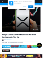 Analyst Claims XRP Will Flip Bitcoin As These Developments Play Out | Bitcoinist.com