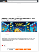 XRP News Today: XRP Price Stabilizes Above $2.19 While Futures Open Interest Plunges 59% - Brave New Coin