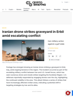 Iranian drone strikes graveyard in Erbil amid escalating conflict