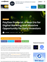 PayDax Protocol: A New Era for Digital Banking and Massive Opportunity for Early Investors | Live Bitcoin News