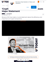 'Crypto Fixes This': Binance CEO Issues Major Statement