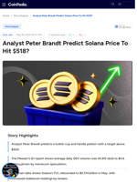 Analyst Peter Brandt Predict Solana Price To Hit $518?
