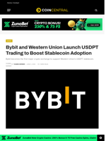Bybit and Western Union Launch USDPT Trading to Boost Stablecoin Adoption 