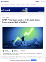 Siren Price Doubles After Warning, but 90% Supply Risk Looms