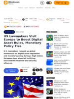 US Lawmakers Visit Europe to Boost Digital Asset Rules, Monetary Policy Ties – Regulation Bitcoin News