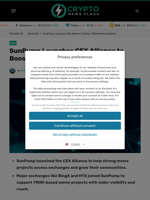SunPump Launches CEX Alliance to Boost TRON Meme Adoption - Crypto News Flash