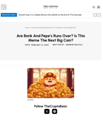 Are Bonk And Pepe’s Runs Over? Is This Meme The Next Big Coin?