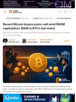 Recent Bitcoin buyers panic-sell amid $90M capitulation: $66K is BTC's last stand - AMBCrypto