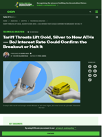 Gold, Silver Rise After Tariff Threats, Now the BoJ Holds the Switch