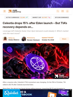 Celestia drops 15% after Eden launch – But TIA’s recovery depends on… - AMBCrypto