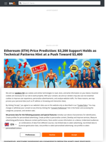 Ethereum (ETH) Price Prediction: $3,200 Support Holds as Technical Patterns Hint at a Push Toward $3,400 - Brave New Coin