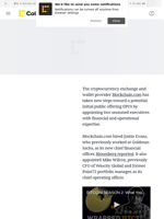 Blockchain.com Takes Step Towards IPO With New Executive Appointments