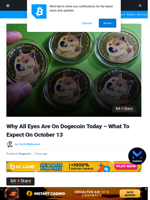 Why All Eyes Are On Dogecoin Today - What To Expect On October 13 | Bitcoinist.com