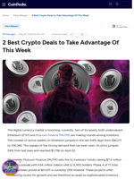 2 Best Crypto Deals to Take Advantage Of This Week : Ethereum (ETH) and Mutuum Finance (MUTM)