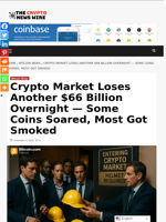 Crypto Market Loses Another $66 Billion Overnight — Some Coins Soared, Most Got Smoked - The Crypto News Wire