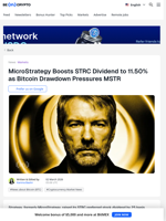 MicroStrategy Raises STRC Dividend as MSTR Share Dips 14.77%
