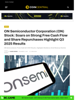 ON Semiconductor Corporation (ON) Stock: Soars on Strong Free Cash Flow and Share Repurchases Highlight Q3 2025 Results