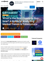 What is the Best Crypto to Buy Now? A Guide to Analyzing Market Trends & Tokenomics | Live Bitcoin News