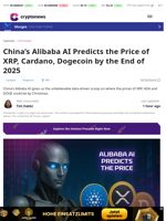 China's Alibaba AI Predicts the Price of XRP, Cardano, Dogecoin by the End of 2025