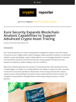 Euro Security Expands Blockchain Analysis Capabilities to Support Advanced Crypto Asset Tracing