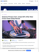 This Solana Privacy Coin Just Exploded 60%, But Why Now?