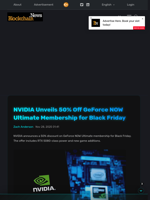 NVIDIA Unveils 50% Off GeForce NOW Ultimate Membership for Black Friday - Blockchain.News