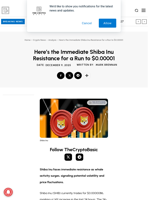 Here’s the Immediate Shiba Inu Resistance for a Run to $0.00001