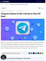 Telegram Raises $1.5B in Bonds to Pay Off Debt