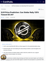 XLM Price Prediction: Can Stellar Rally 135% Toward $0.34?