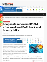 Loopscale recovers $2.8M after weekend DeFi hack and bounty talks - The Crypto News Wire