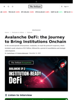 Avalanche DeFi: the Journey to Bring Institutions Onchain - 