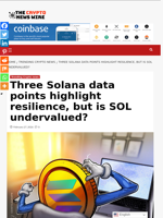 Three Solana data points highlight resilience, but is SOL undervalued? - The Crypto News Wire