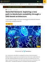 Waterfall Network: Exploring a new path to blockchain scalability through a DAG-based architecture