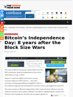 Bitcoin’s Independence Day: 8 years after the Block Size Wars - The Crypto News Wire