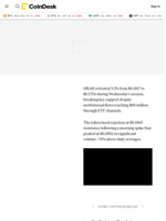 HBAR Drops 3.5% Breaking Support as ETF Inflows Hit $68 Million