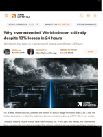 Why 'overextended' Worldcoin can still rally despite 13% losses in 24 hours - AMBCrypto